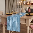 thumbnail image 2 of Table Runners 108 Inches Long Dress Scarves, Blue Abstract Farmhouse Coffee/Dining/Kitchen Table Runner for Living Room, Vintage Geometric Gradient Oil Painting Simple 13x108 Inch, 2 of 9