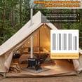 thumbnail image 5 of Wood Burning Stove,Sauna Hot Tent Stove,2 in 1 Heating and Cooking System,Portable Wood Burning Stove with 5 Pipes,Folding Woods Stove for Outdoor Camping Heating Ice Fishing Hunting Stainless Steel, 5 of 7