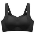 thumbnail image 4 of DuoJiaJ Comfortable Seamless Full Coverage Bra For Women Wireless Bras With Soft Support Regular And Plus Size Plus Size Bras Black, 4 of 5
