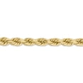 thumbnail image 3 of 14K Yellow Gold 8mm Diamond Cut Rope Chain 24 IN, 3 of 5