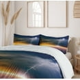 thumbnail image 6 of Ambesonne Landscape Duvet Cover Sets, Apocalyptic Sky View, 2-King, Orange and Blue, 6 of 7