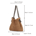 thumbnail image 2 of Yoyauz Women's Grass Woven Beach Bag - Women's Beach Handmade Woven Handbag, Summer Mesh Hollow Shoulder Bag, Suitable for Holidays, 2 of 5