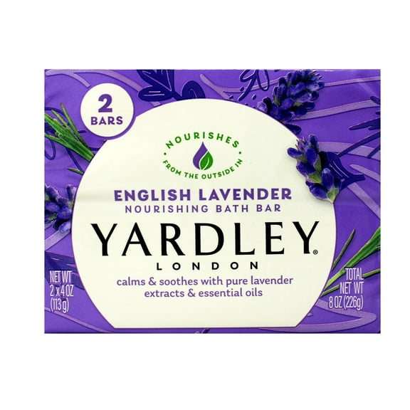 Yardley London English Lavender Calms & Soothes 2 Bars 4 oz EA