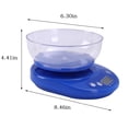 thumbnail image 3 of Fanshiluo Food Kitchen Bowl Scale,Digital Ounces And Grams For Cooking,Baking,Meal Prep,Dieting,And Weight Loss,11Lb/5Kg, 3 of 5