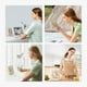 thumbnail image 5 of Desk Fan Battery Rechargeable, 4500mAh 180°Foldable Portable Personal Fan, 4 Speeds Adjustable Long Battery-life for Home Office Travel Outdoor Gifts for Women Men-Brown, 5 of 5