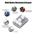 thumbnail image 4 of Teclado de JUEGO MECÁNICO DE UNA MANO, RGB Light Blue Switch Mecánnico Gaming Keypad 4 Teclas 1 Conexión de La Perilla Tipo C Bt para Juegos, 4 of 7
