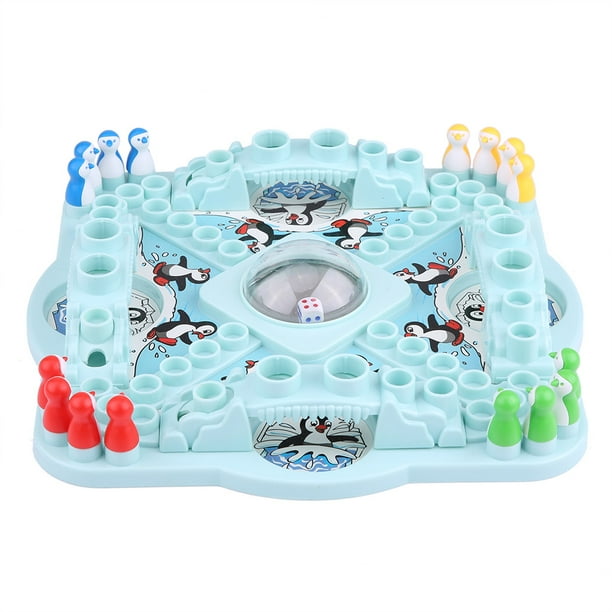1 pieza de juguetes de pingüinos Pop 'n Drop para niños, tablero de dados de escritorio, juego de interacción familiar