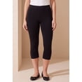 thumbnail image 4 of Roaman's Women's Plus Size Petite Plus Size Essential Stretch Capri Legging, 4 of 4