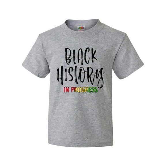 Inktastic Black History in Progress Youth T-Shirt