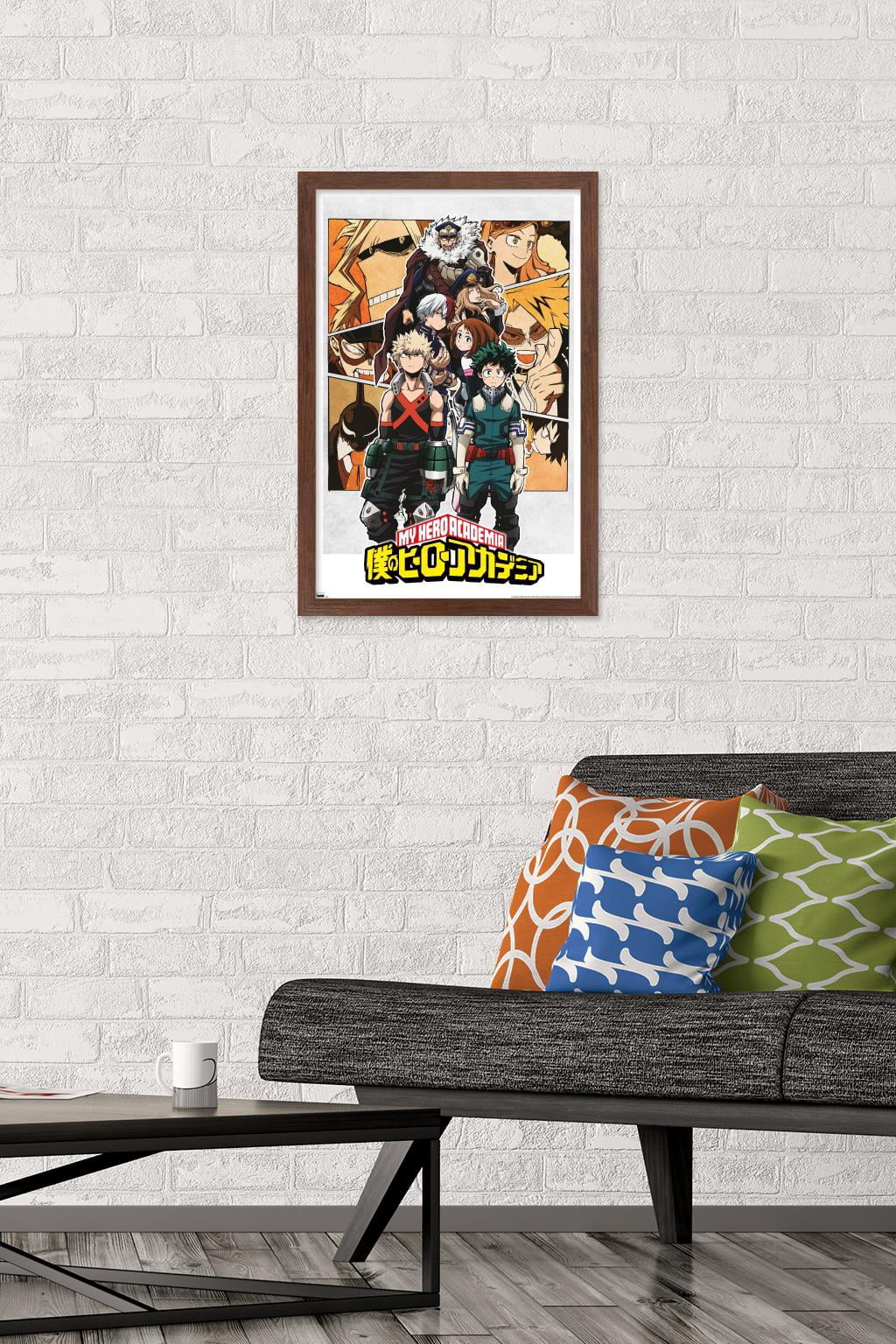 My Hero Academia - Characters Wall Poster, 14.725" x 22.375", Framed