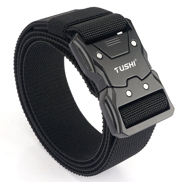 Hebilla táctica de liberación rápida, cinturón elástico, herramientas informales, cinturón de entrenamiento al aire libre, cinturón para pantalones para hombres ZefeiWu 9024715086709