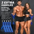 thumbnail image 2 of Heavy Resistance Bands for Working Out, Resistance Bands with Handles Weight Exercise Bands for Men Women, Workout Bands with Door Anchor and Ankle Straps Strength Training Equipment, 2 of 8