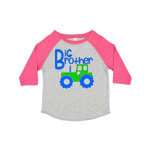 Inktastic Big Brother Tractor Boys Toddler T-Shirt