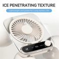 thumbnail image 4 of JF136 Desktop Fan Wide Angle Powerful Airflow Portable Hanging Desk Fan Cooler - Grey, 4 of 5