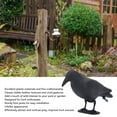 thumbnail image 4 of Décoration de Corbeau en Plastique, Résistant aux Intempéries, Leurre de Corbeau Noir Unique, Forme Complète pour Chasse, 4 of 7