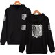 thumbnail image 2 of Attack on Titan Wings of Freedom Cosplay Hoodie Eren Jaeger ropa gigante hombres y mujeres amantes otoño abrigo envío gratisgris 024XL Deng Xun unisex, 2 of 2
