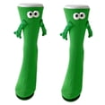 thumbnail image 3 of Calcetines de pantorrilla con diseño de , elegantes y únicos, para aniversarios, zapatos casuales. Verde hierba, 3 of 8