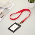thumbnail image 4 of Uxcell Key Lanyard, Modern Neck Lanyards Strap ID Badges Holder, Long Keychain Lanyard with Metal Clasp Red, 4 of 6