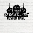 thumbnail image 4 of Craftnamesign Custom Outdoor Strawberry Garden Metal, Outdoor Fresh Strawberry Farm Metal Hanging, 4 of 4