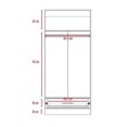 thumbnail image 5 of Armario RECAMARA HODECO Elemmire Chocolate 80X50X189CM, 5 of 5
