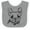 Heather and White, variant on Inktastic French Bulldog Portrait Boys or Girls Baby Bib