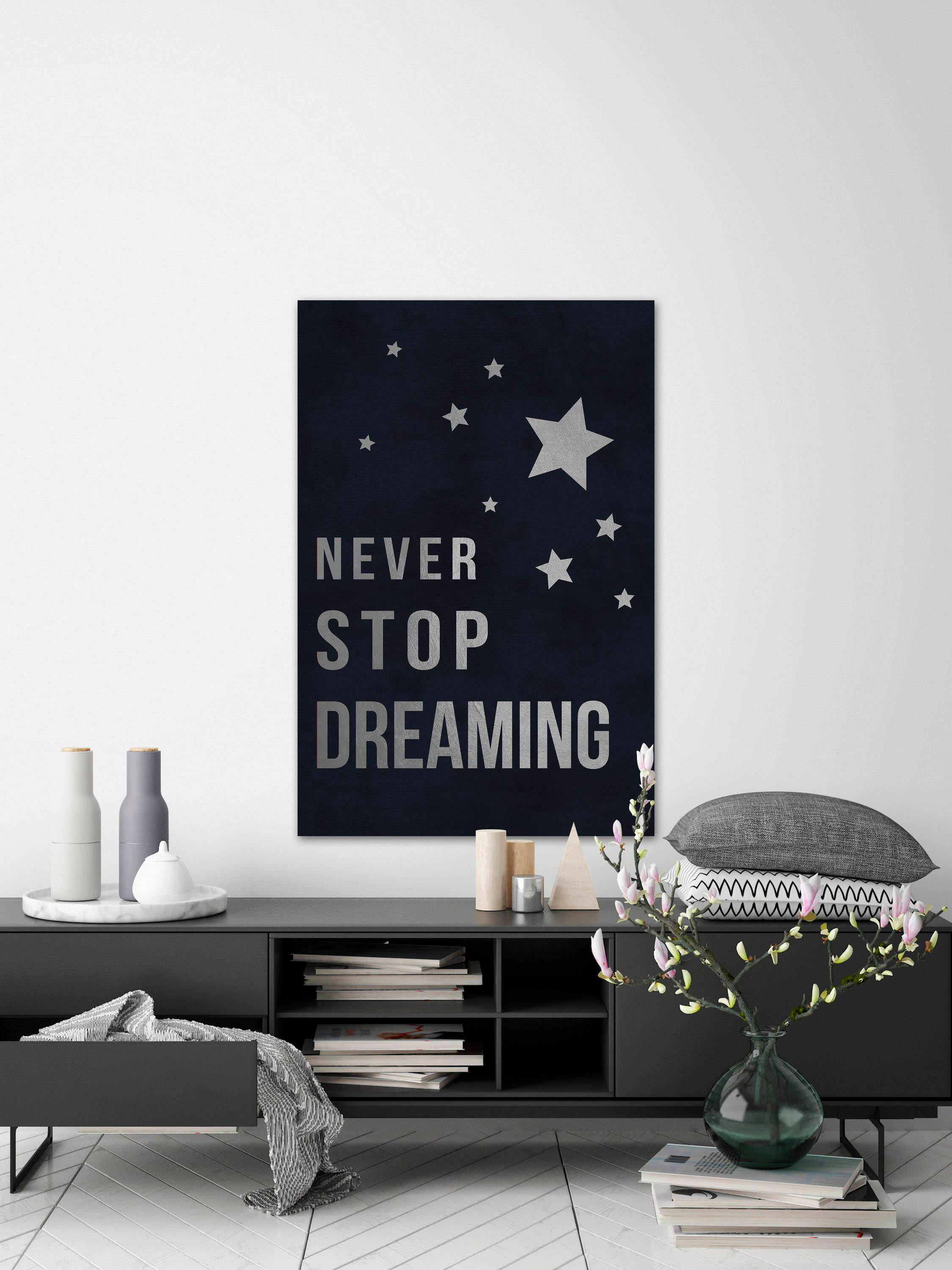 Never Stop Dreaming II Painting Print on Wrapped Canvas