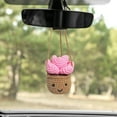 thumbnail image 3 of BKER Handmade Potted Crochet Pendants Rearview Interior Design Pendant, 3 of 5