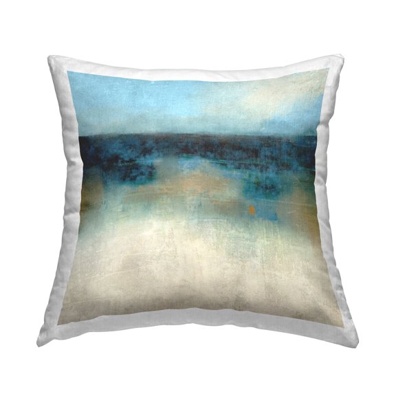 Stupell Industries Foggy Nautical Abstraction Decorative Printed Throw Pillow Design by Suzanne Nicoll