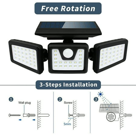 Solar sensor wall light схема