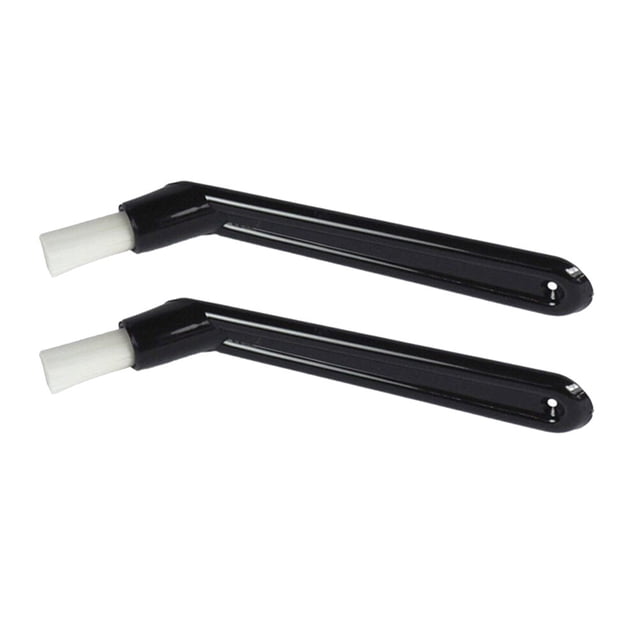 GOOHOCHY 2 cepillos de limpieza de plástico para cafeteras, cabezales de grupo para máquinas de café expreso, cepillos de limpieza de cocina, cerdas, piezas para electrodomésticos.