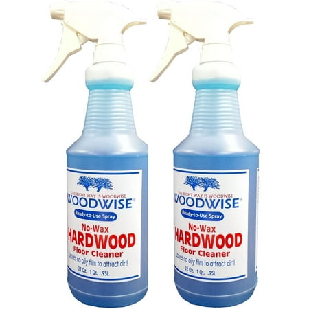 Woodwise Ready-to-Use No Wax Hardwood Floor Cleaner 32oz Spray Pack of (Best Way To Wax Hardwood Floors)