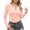 Pink, variant on Women’s Long Sleeve Henley T Shirts Button Down Slim Fit Tops Round Neck Ribbed Knit Shirts Fall Basic Tee Shirt Pink XXL