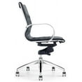 thumbnail image 2 of Chrome Plated Arm Office Chair in Black, 2 of 5