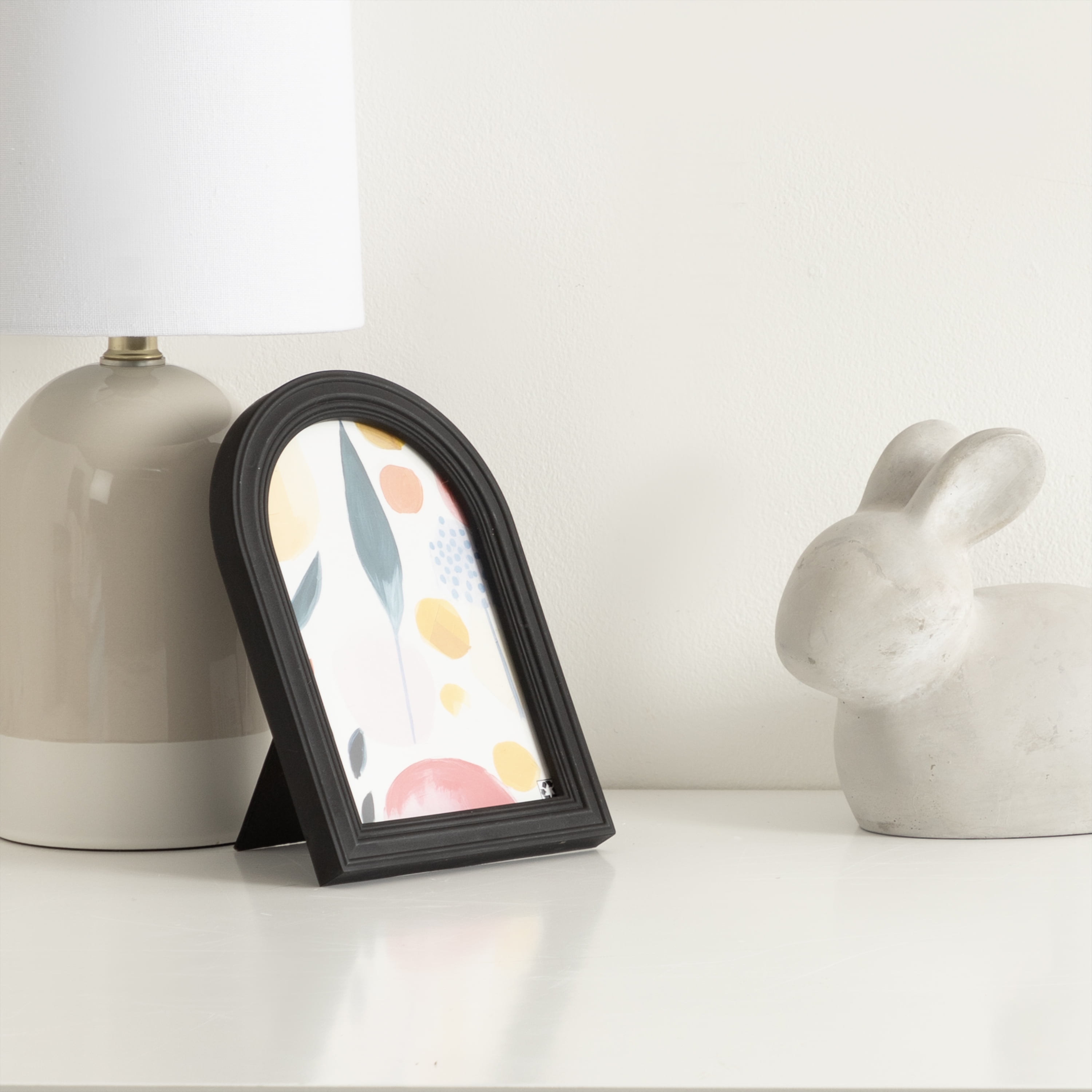 (3 pack) DesignOvation 4x6 Arch Black Decorative Tabletop Picture Frame