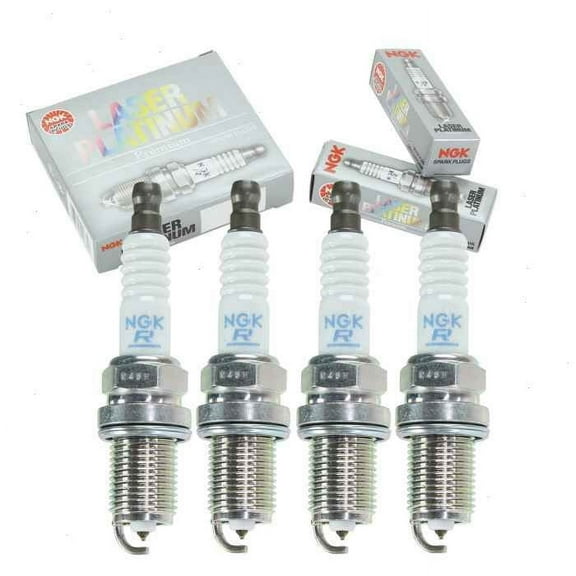 4 pc NGK Laser Platinum Spark Plugs compatible with Hyundai Elantra 1.8L 2.0L L4 1996-2012