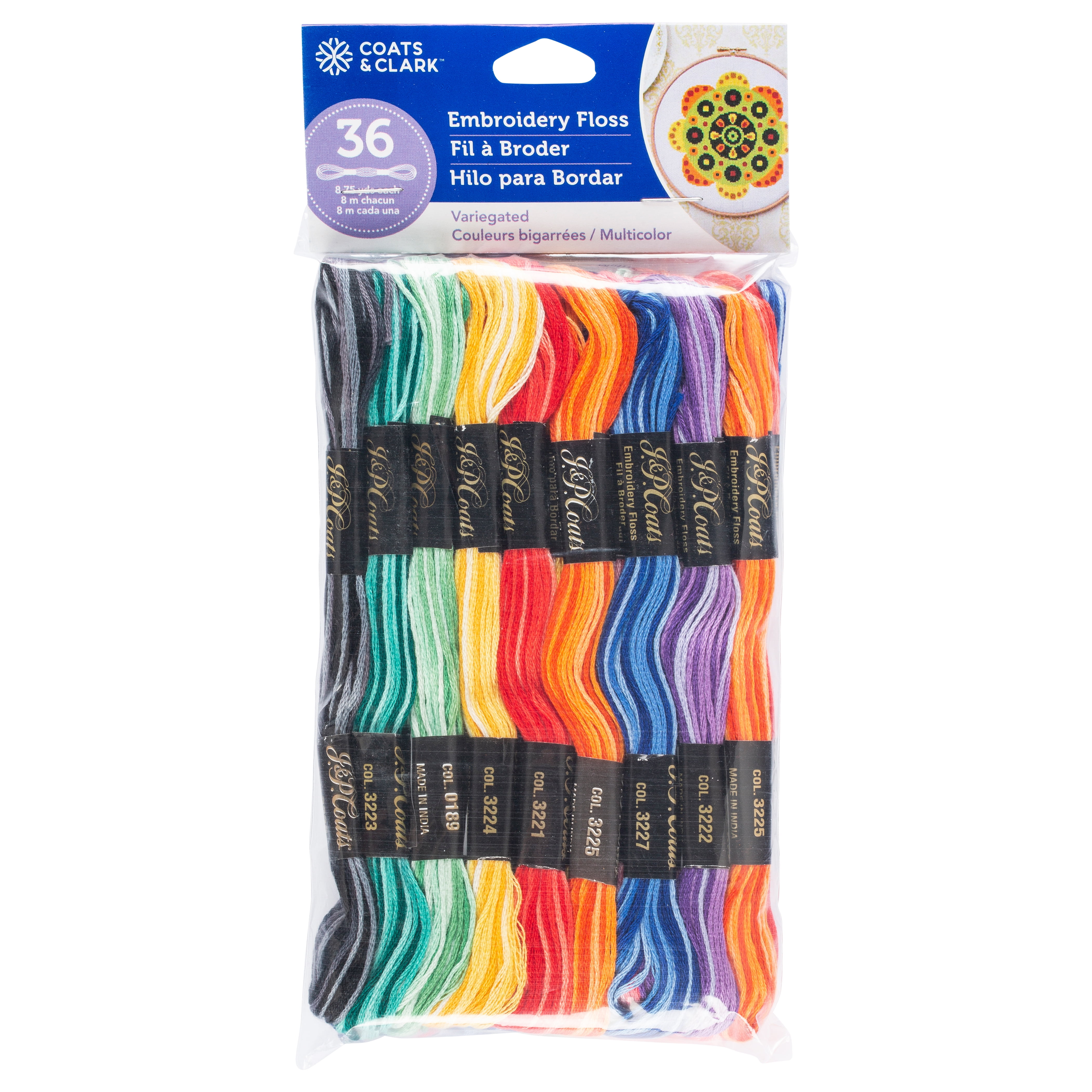 J & P Coats Embroidery Floss Value Pack, 1 Each