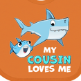 thumbnail image 4 of Inktastic My Cousin Loves Me with Cute Sharks Boys or Girls Baby Bib, 4 of 4