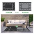 thumbnail image 4 of DEORAB Outdoor Rug Reversible 6x9' Patio Rug,Clearance Outside Plastic Waterproof Mat,Fordable Floor Rug for Patio, Camping, RV, Deck, Porch, Balcony, Backyard, black&grey, 4 of 7