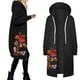 thumbnail image 2 of Sudaderas con capucha con cremallera y bolsillos florales informales para mujer, sudadera tipo túnica, chaqueta con capucha larga, sudaderas con capucha largas, abrigos Fridja po710, 2 of 6