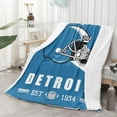 thumbnail image 3 of Detroit City Throw Helmet Blanket Gifts for Men Women Michigan Flannel Blanket for Home Office Car, 3 of 6
