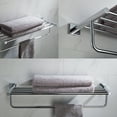 thumbnail image 3 of KRAUS Ventus Bathroom Shelf with Towel Bar, Chrome Finish, 3 of 7