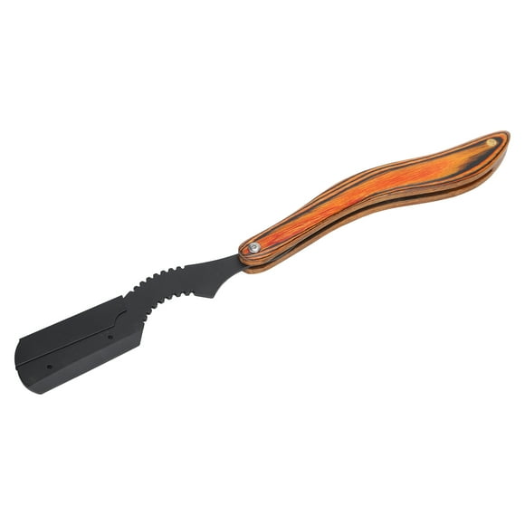 Oldfashioned Straight Edge Razor Men's Foldable Manual Razor Wood Handle Beard Shaver