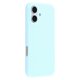 thumbnail image 1 of For iPhone 16 Case 2.0mm Thick Solid Color Soft TPU Phone Back Cover Large Lens Cutout - Grey, 1 of 5