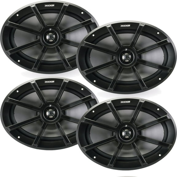 Kicker 6x9 Inch PS-Series Powersports Speakers 40PS694 bundle