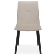 thumbnail image 2 of Bouclair Beige Fabric and Metal Dining Chair, 2 of 7