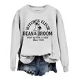 thumbnail image 4 of Venzia Women Halloween Crewneck Sweatshirt, Black Long Sleeve Pullover Top, Casual Fall Graphic Sweatshirt, 4 of 4