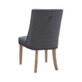 thumbnail image 4 of Linon Hale 5 Pce Upholstered Dining Set Round Table in Natural Wood/Gray Fabric, 4 of 16