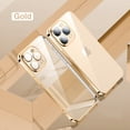 thumbnail image 1 of Funda de lujo con protector de lente de cámara transparente para iPhone 14 Plus 13 12 11 Pro MAX funda de silicona transparente a prueba de golpes Tan Jianjun unisex, 1 of 2