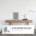 thumbnail image 4 of Buzón de sugerencias pequeño con cerradura para colgar en la pared, buzón de sugerencias para quejas, caja de aleación de aluminio, 4 of 7
