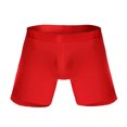 thumbnail image 1 of wendunide men's pants Fashion Men's Sports Long Running Wear Leg Multi-function Boxer Briefs Red XL, 1 of 6